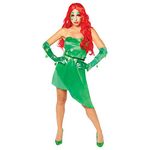 (PKT) (9908903) Adult Ladies Poison Ivy Costume Dress (UK 8-10)