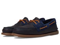 Sperry Men's A/O 2-Eye Tumbled/Suede Boat Shoe, Navy, 6.5 UK