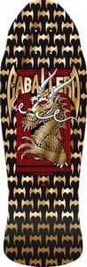 Powell Peralta Steve Caballero Street Dragon Reissue Skateboard Deck, Black/Gold Foil, 9.625" x 29.75"