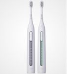 ORACURA Adult Sonic Smart Electric Rechargeable Toothbrush Sb300|1 Year Warranty|Pack Of 1 Grey & 1 Green Colour