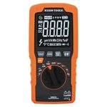 Klein Tools MM450 Multimeter, Slim Digital Meter, Auto-Ranging TRMS, 600V AC/DC Voltage, Current, Resistance, Temp, Frequency, Continuity, Orange