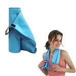 GYTFOG Microfibre Towel，Cooling Towel, Nano Microfiber Instant Cold Ice Towel, Quick Dry Towel Anti Allergy，Microfibre Beach Towel for Travel, Sports, Gym(40 * 80cm)