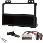 Sound-way Double DIN Car Radio Frame Installation Kit, 2 DIN Front Panel Frame, ISO Connector Cable, Antenna Adapter, Compatible with Ford Fiesta, Fusion