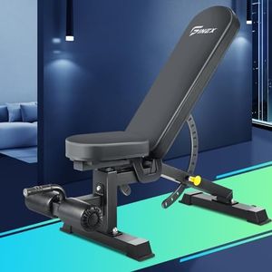 Finex Adjustable Weight Bench Home Fitness Machine Full Body Folable Exercise Workout Bench for Home Gym