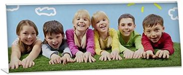Neil Enterprises Inc. Acrylic Panoramic Frame Bent Easel Picture Frame - Pack of 12