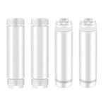 SAHENITEANA Upside Down Plastic Squeeze Bottles, Reusable Sauce Dispensers with Lids for Restaurant Food Cart Catering Kitchen (4 Pcs-16oz)