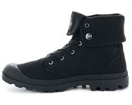 Palladium Men's Baggy Canvas Boot,Black/Black,10 M US