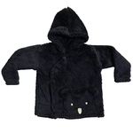 Fabdrap - Faux Fur/Fleece Hoodie/Sweatshirt Cum Coat with Front Pocket for Baby/Kids/Toodler Boy/Girl (9-12 Month, Navy Blue)