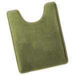 Clara Clark Bathroom Contour Rug, Ultra Soft Non Slip and Cozy, Velvet Memory Foam Toilet U-Shaped Bath Mat