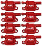 MSD 82668 Coils, Red, Square, 14 and up GM V8, 8-Pk