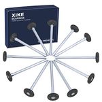 XiKe 12 Pack Black 2" Nylon Garage Door Roller 7" Stem, Quiet/Durable and High Load, Use 6200-2RS Double Seals Precision Bearings.