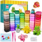 FairyMaker Air Dry Clay for Kids, 60 Colors Ultra Light Modeling Clay, Non-Toxic Magic Clay with Tools, Creative DIY Arts and Crafts Kit for Kids, Halloween Christmas Birthday Gift for Boys & Girls