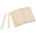 Amkoskr 8" Wooden Fan Handles 50 Pcs, Premium Craft Sticks Jumbo Popsicle Sticks for Wedding, DIY Projects, Painting Mixing