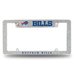 Rico Industries NFL Buffalo Bills Chrome All Over Automotive Bling License Plate Frame 12' x 6' Chrome All Over Automotive Bling License Plate Frame Design for Car/Truck/SUV