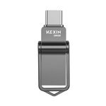 KEXIN USB C Memory Stick 256GB Type C 3.0 tick 2 in 1 Type C Flash Drive OTG Flash Drive USB C High Speed Pen Drive OTG USB Flash Drive for Car, PC, Type C Smartphone, Black