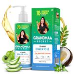 Nidhi's Grandmaa Secret 13 Herbs Hair Oil For Men & Women | Promotes Hair Growth & Reduces Hair Fall | Handmade Natural Hair Oil with Curry Leaves | Hair Fall Control Oil For Dry Damaged Hair | 100 mL