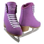 Jackson Softec Rave Purple Womens/Girls Ice Figure Skates - Womens Size 5.0