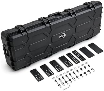 WD-II Rifle Case, 54 Inch Hard Gun Case with Wheels 115L Large Capacity | Waterproof Hard Case, 8-Latch Lockable Storage Box for Rifles, Shotguns & Gear, Heavy-Duty Rolling Transport Case