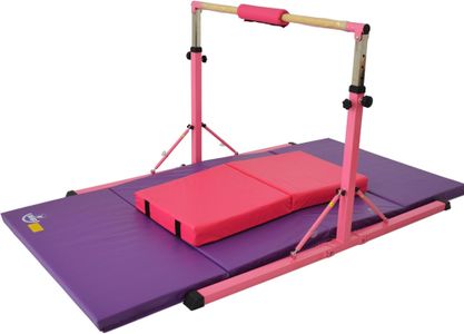 LeapGymnastics Junior Gymnastics Bar – Adjustable Pink Training Bar