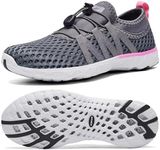 ALEADER Women's Quick Drying Water Shoes Lightweight Beach Shoes Slip On Woman Summer Water Sport Shoes 8.5 B(M) US