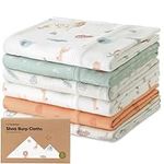 6-Pack Baby Burp Cloths - Large Cot