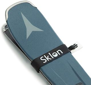 Sklon Ski Strap Fasteners - Rubber 2 Pack Carrier - Securely Transport Your Skis - Ski Accessories Great for Carrying Ski Gear - Men, Women and Kids