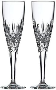 Royal Doulton 40033435 R&D Collection Highclere Flute Pair, Crystal, 140 milliliters, Clear