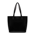 Fastrack Black Patent Party Tote Bag for Women