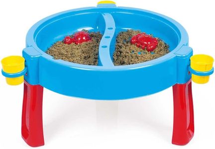 DOLU Kids 3-in-1 Sand & Water Pit with Drawing Table – Blue Outdoor Play Station
