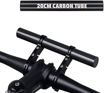 Homeet Bicicletta Manubrio Extender Supporto del Telefono Estensore Manubrio Bici Doppie Morsetti Doppio Telaio In Fibra Di Carbonio Staffa per Tachimetro, GPS, Fotocamera Sportiva o Telefono