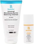 BeautyStat Skincare Basics Set Includes Universal Microbiome Barrier Balancing Cleanser (5 oz) & Universal C Skin Refiner Vitamin C Serum for Face, 20% Pure L-Ascorbic Acid (1 oz) - For All Skin Types