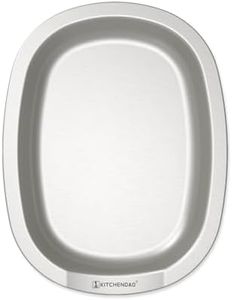 Metal Spoon Rest with Non-slip Silicone Pad for Stove Top Kitchen Counter, 18/8 Stainless Steel Spoon Holder, Extra Large Resting Area, Dishwasher Safe, for Kitchen Cooking Utensils BBQ - 1 Pack