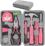 Hi-Spec 25pc Pink Household DIY Too