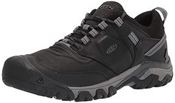 KEEN Men's Ridge Flex Waterproof Hiking Shoe, Black Magnet, 8.5 UK