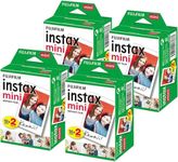 Fujifilm Instax Mini Instant Film White 80 Sheets Color Photo Paper for Fuji Mini 9, Mini 8, Mini 7s, Mini 8+, Mini 70, Mini 90, Share Printer SP-2, SP-1, Polariod 300 Cameras