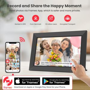 Frameo 10.1" WiFi Digital Photo Frame – Touchscreen Display