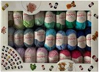 Sirdar Happy Cotton 50 Colours Assortment Box, 25g