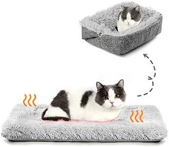 HDLKRR Cat Bed Small Dog Bed, Self Warming Cat Beds Self Heating Cat Dog Mat, Extra Warm Thermal Pet Pad for Indoor Outdoor Pets, Calming Dog Crate Bed Pet Cushion, 23.6x19.7inch