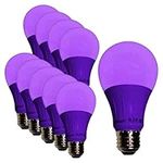 SLEEKLIGHTING Purple Light Bulb A19
