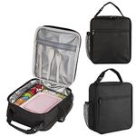 Insulated Lunch Bag for Men Women Adults with Flatware Set, Portable Small Reusable Lunch Box Container for Office, Outdoors, On the Go