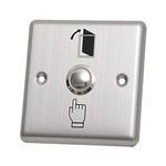 Anit-Rust Strong Metal Door Exit Push Button Switch Plate for Home Office Access Control System