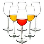 MICHLEY Unbreakable Red Wine Glasses, 100% Tritan Plastic Shatterproof Wine Goblets, BPA-Free, Dishwasher-Safe 12.5 oz, Set of 6