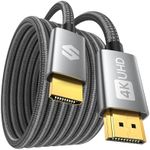 Silkland Long HDMI Cable 10M, 4K HDMI Cable Supports 4K@60Hz, ARC, HDR, 3D, Ethernet, Ultra High Speed HDMI Cable, Compatible with TV, Blu-Ray, PS5, Xbox, Projector, Soundbar, Sky, PC, Laptop