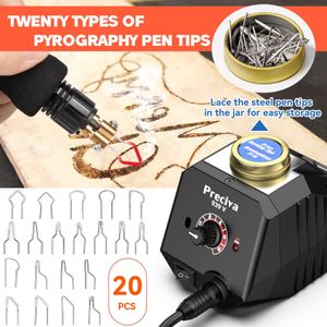 Preciva Wood Burning Kit – Pyrography Tool Set for Craft Projects