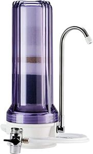 iSpring CT10-CL Sistema de Filtrado de Agua Potable Multietapa para Encimera con Adaptador Versátil para Grifo, Filtro de Agua para Grifo