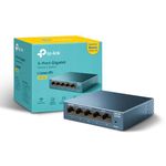 TP-Link 5 Port Gigabit Network Switch, Ethernet Switch Splitter 1 to 4, Hasslefree Silent Operation, Energy-Saving, Metal Case, Desktop or Wall Mount (LS105G)