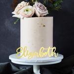 Party to Be Custom Name Cake Topper Personalized Acrylic Cake Name Plate Plaque