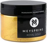 MEYSPRING Royal Gold Mica Powder for Epoxy Resin - Kintsugi Gold - Epoxy Resin Pigment - Great Resin Color for Kintsugi Repair Kit and Metallic Epoxy - Resin Art Supplies - Cosmetic Grade Mica Powder