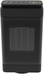 Portable Heater, 1500W Ceramic Heater for Bedroom, Space Heater with 3 Heat Modes 60°Oscillation, 2-12H Timer, Fast Heating Quiet Mini Fan Heater for Cold Winter