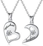 EUDORA Mother Daughter Necklace for